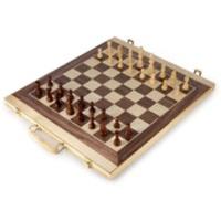 Legler Wooden Chess & Backgammon Suitcase Set