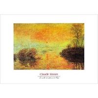Le Coucher du soleil la Seine By Claude Monet