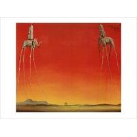 Les Elephants By Salvador Dali