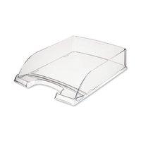 Letter Tray Robust Polystyrene (Clear) with Extra Label Space