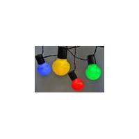 LED light string, with 50 coloured globes