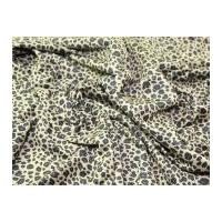 Leopard Animal Print Velour Dress Fabric Gold & Brown
