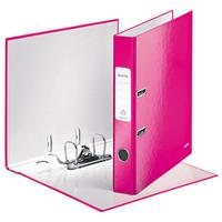 leitz pink lever arch file laminated wow 180 a4 50mm