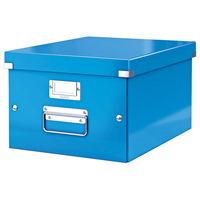 leitz blue click amp store storage box wow a4 medium