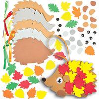 Leafy Hedgehog Decoration Kits Bulk Pack (Pack of 30)
