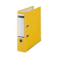 Leitz Lever Arch File Plastic 80mm Spine A4 Yellow Ref 1010-15 [Pack 10]