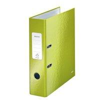 Leitz WOW Lever Arch File 85mm Spine for 250 Sheets A4 Green Ref 10050064 [Pack 10]