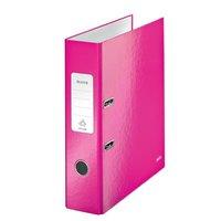 Leitz WOW Lever Arch File 85mm Spine for 250 Sheets A4 Pink Ref 10050023 [Pack 10]