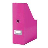 leitz click and store magazine file pink