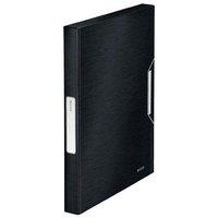 leitz style a4 polypropylene box file satin black