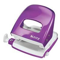 Leitz Durable Medium-Duty Metal Hole Punch (Purple) 30 Sheets of 80gsm Paper