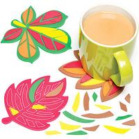 Leaf Mosaic Coaster Kits (Pack of 18)