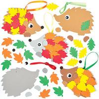 Leafy Hedgehog Decoration Kits (Pack of 5)