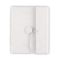 Leather Bound Journal Bohemian Style Guest Book - White