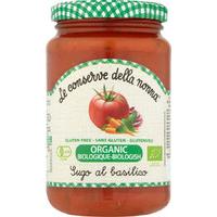 le conserve della nonna organic tomato basil sauce 350g