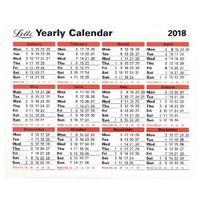 Letts Yearly Calendar 2018 5-TYC