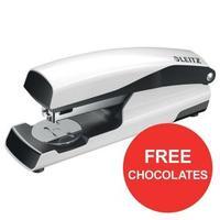 leitz nexxt series wow metal office stapler pearl white ref 4010565