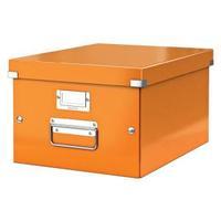 Leitz Click and Store Medium Storage Box Orange for A4 Documents