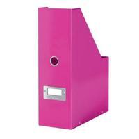 leitz click and store magazine file pink 60470023