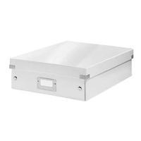 leitz click and store medium organiser box white 60580001