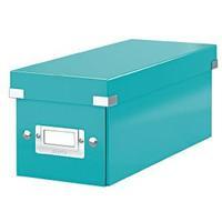 leitz click and store cd storage box ice blue 60410051