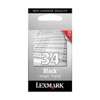 Lexmark No 34 Black High Yield Print Cartridge 18C0034E