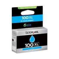 Lexmark 100XL Cyan High Yield Return Program Ink Cartridge 14N1069E