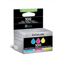 lexmark 3 pack 100 color cyanmagentayellow return program ink