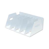 lever arch filing rack portable rigid metal white lar5