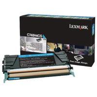 lexmark cyan return program toner cartridge high capacity c748h3cg