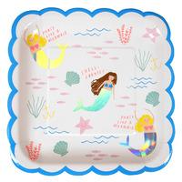 Lets Be Mermaids Paper Party Plates