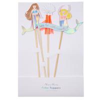 Lets Be Mermaids Cake Toppers
