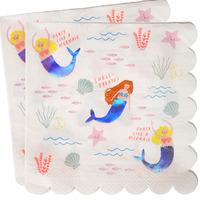 Lets Be Mermaids Paper Party Napkins