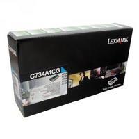 Lexmark Cyan Return Program Toner Cartridge C734A1CG