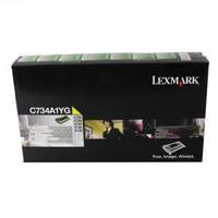 lexmark yellow return program toner cartridge c734a1yg