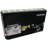 lexmark c734a1kg black return program toner cartridge