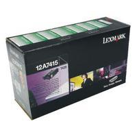 Lexmark High Capacity 12A7415 Black Return Program Toner Cartridge