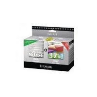 Lexmark 36XL37XL Black Colour Inkjet Cartridge Pack of 2 80D2978