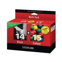 Lexmark 14L15L Black Colour Inkjet Cartridge Pack of 2 80D2979