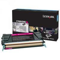 lexmark magenta toner cartridge high yield c748h2mg