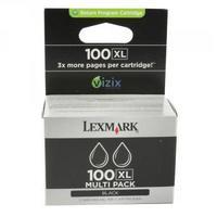 lexmark 100xl black return program inkjet cartridges high yield pack