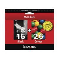 lexmark 1626 black colour inkjet cartridge pack of 2 80d2126