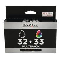 Lexmark 3233 Black Colour Inkjet Cartridge Pack of 2 80D2951