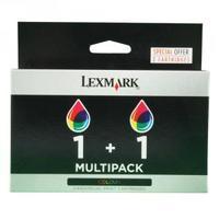 Lexmark 1 Colour Inkjet Cartridge Pack of 2 80D2955