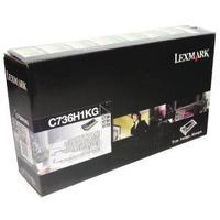 lexmark high capacity c736h1kg black return program toner cartridge