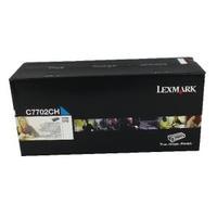 lexmark cyan return program toner cartridge high capacity c7700ch