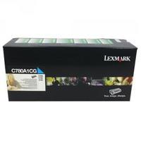 Lexmark Cyan Return Program Toner Cartridge C780A1CG