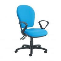 lento high back operator chair fixed arms charcoal