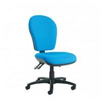 Lento high back operator chair no arms charcoal