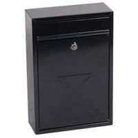 letra black steel post box